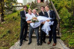 Svatební skupinové focení